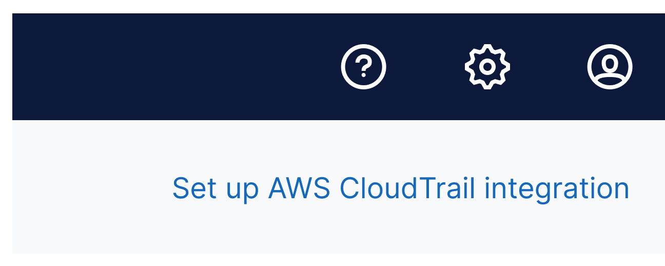 Set up AWS CloudTrail integration